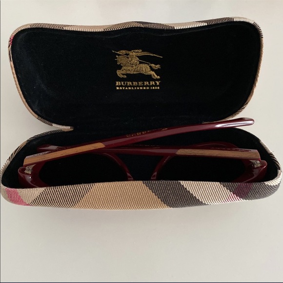 Burberry Burgundy color sunglasses - Picture 1 of 5